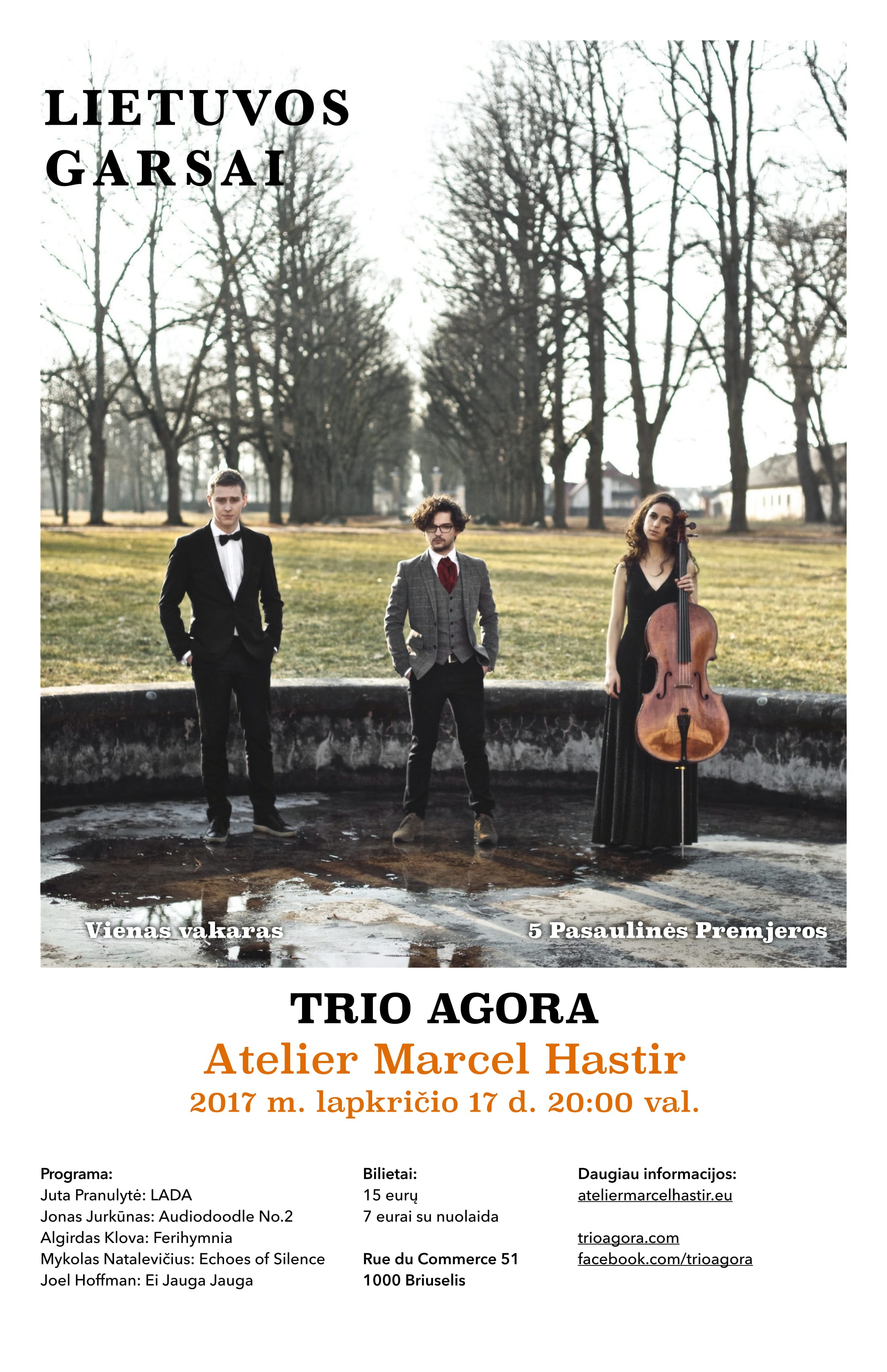 Pasaulinės premjeros – Trio Agora koncertas