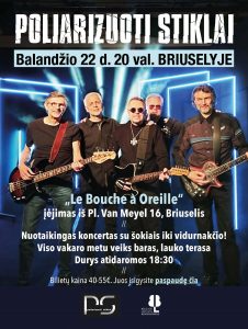 Nuotaikingas "medinio" roko grupės "Poliarizuoti stiklai" koncertas @ Le Bouche à Oreille | Etterbeek | Bruxelles | Belgija