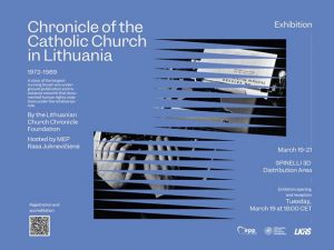 Kvietimas į parodos apie Lietuvos Katalikų Bažnyčios kronikos veiklą atidarymą EP @ Europos Parlamentas