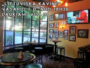 „LIETUVIŠKA KAVINĖ“ vasario 2 d. nuo 18h30 - „The Funky Monkey“