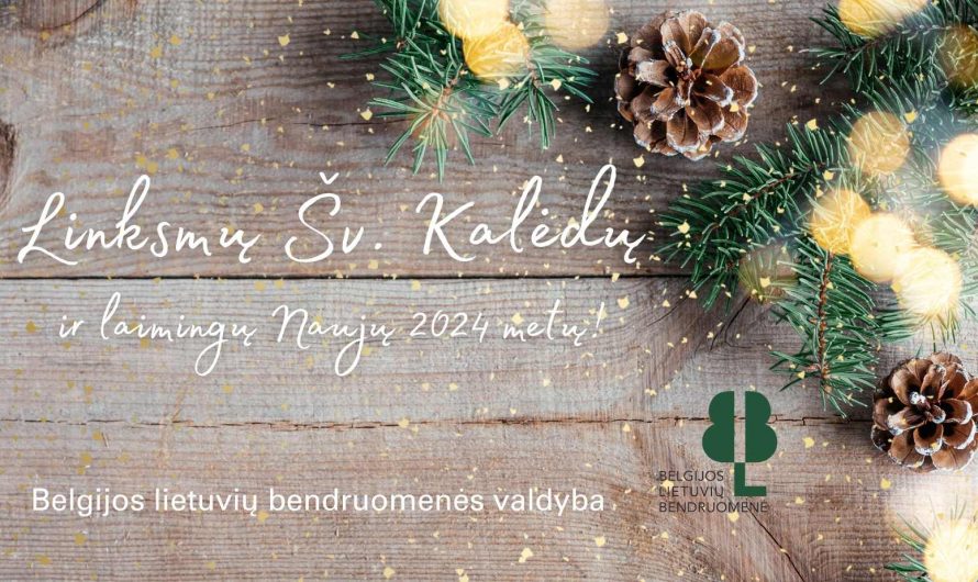 BLB valdybos sveikinimas Šv. Kalėdų proga