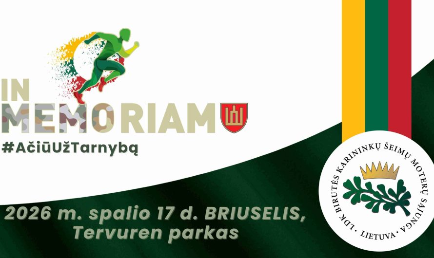 Kvietimas dalyvauti pagarbos ir paramos atminimo Lietuvos kariams renginyje „In Memoriam“